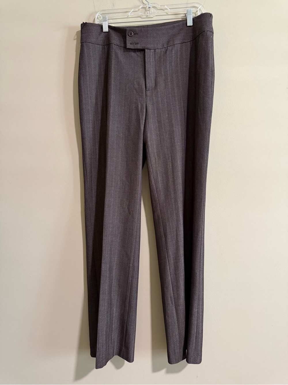 NYDJ Not Your Daughter’s Jeans Herringbone Trouser Pants Brown Size 12